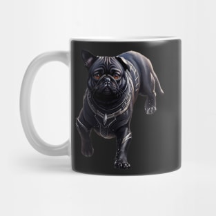 Pug in Sleek Panther Suit Mug